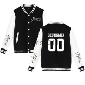 Vestes pour hommes Kpop Street Kids Baseball Jacket Bomber Jacket Album Femme / Homme Huangmu Sweat-shirt décontracté Hit Hop Korean Street Clothing x1016