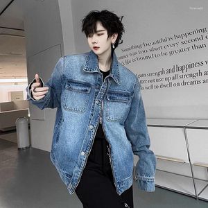 Jackets para hombres hombres Primavera Autumn Streetwear Fashion Zipper Vintage Loose Casual Dawim Jacket Women Net Celebridades Jeans Embal