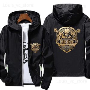 Vestes pour hommes Hommes Thunderdome ID Hardcore Techno et Gabber Ultra-léger Summer Thin Coupe-vent Sunscreen Beach Casual Manteau Bomber Jacket T230912