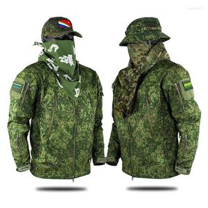 Vestes pour hommes Uniforme militaire Russie Armée Camouflage Tactique En Plein Air Hiver Polaire Chaud Coupe-Vent Randonnée Pour Homme Vêtements Chasse Manteaux