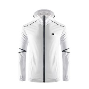 Vestes pour hommes Summer J Lindeberg Golf Jacket for Men Outdoor Windbreaker Sports Fishing Prevention Long Mancheve Sportswear Clothing 231107