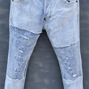 Jeans pour hommes BLEU JEANS BOUTON SLIM WEAR POUR HOMMES 230907