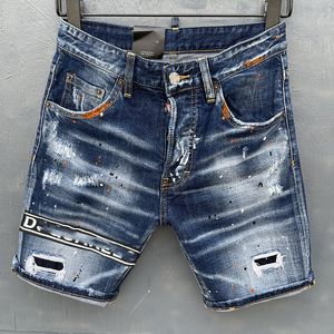 Short en jean ouvert à boutons pour hommes, pantalon pour hommes à cinq points, ruffian de rue personnalisé, version coréenne pour hommes beaux et à la mode