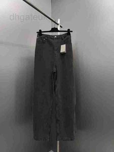 Jeans pour hommes Designer 2023 Début d'automne Réseau Rouge Même nouvelle ligne Panneau avant et arrière Pantalon ample à jambes larges pour femmes MVGN 0RZT