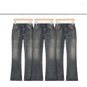 Jeans pour hommes de bonne qualité Bamboo côtebé hommes lavés surdimensionnés denim Femmes Vintage Tanter pour hommes Vêtements