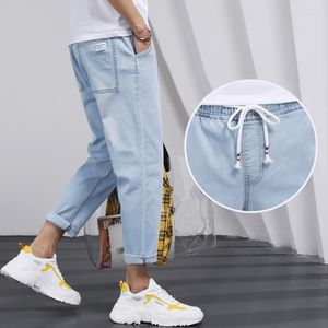 Jeans pour hommes Style Hong Kong Ruffian Beau pantalon ample droit neuf leggings étudiants mode coréenne polyvalente