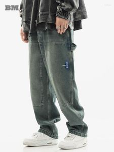 Jeans pour hommes Japonais Streetwear Haute Qualité Skateboard Pour Hommes Harajuku Casual Denim Cargo Pantalon Coréen Tendance Hip Hop Pantalon Mâle