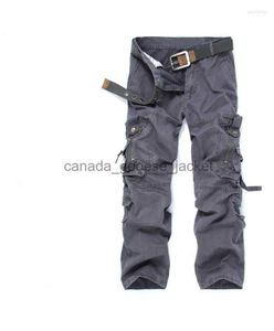 Jeans pour hommes Jeans pour hommes en gros - Lourd multi-poches pour hommes Pantalon cargo ample avec fermetures à glissière sur toute la longueur Décoré Outillage haut de gamme Solid CasualL230911