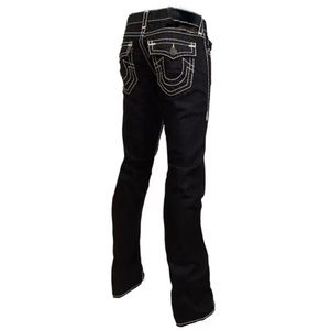 Jeans masculin mens homme pantalon concepteur noir skinny autocollants légers lavage de moto déchiré joggeurs de renouveau rock