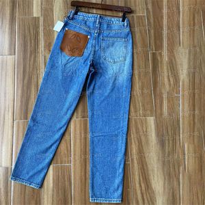 Jeans para hombres Pantalones de mezclilla para mujeres Moda Azul Señoras Chica Estilo callejero Jeans loewee jeans morados diseñador