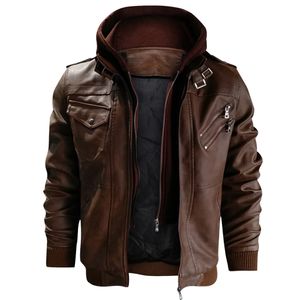 Vestes en cuir pour hommes Automne Nouveau Casual Moto PU Veste Manteaux En Cuir Taille Européenne Vestes Drop Shipping JAYCOSIN Vente Chaude