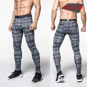 Pantalons pour hommes 2022 Base d'hiver Hommes Camouflage High Stretch Collants Soft Compression Skinny Bodybuilding Legging Hommes