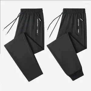 Pantalon pour hommes 2023 printemps / automne loisirs imitation coton fermeture éclair poche garde de travail grand jogging sport