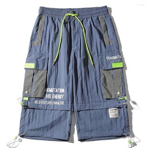 Pantalon homme 2023 été Cargo Shorts hommes en Nylon ample décontracté extérieur plage Design Original multi-poches mollet longueur court