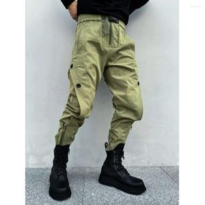 Pantalon masculin 2024 Automne / hiver High Street Heavy Industry Techwear Tactical multi-poches Sautpochés