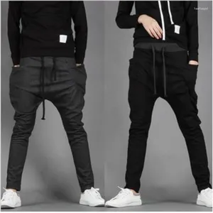 Pantalons pour hommes 2024 Custom Wholesale Joggers: Trendy Street Style Solide Casual Streetwear Harem Printemps Automne Mode Tendance Jeunesse