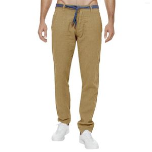 Pantalons pour hommes plage décontracté pour homme motif couleur bloc poche pantalons longs taille haute bouton régulier à la mode hommes pantalons