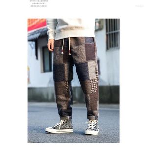 Pantalons pour hommes Style chinois rétro grande taille laine décontracté hommes vêtements ample surdimensionné Harem pantalon ethnique Harajuku
