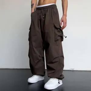 Pantalon pour hommes Harajuku surdimensionné Carga Parachute Hommes Y2K Hip Hop Streetvear Vintage Wide Leg Jaggers Baggy Casual Pantalon de survêtement Techwear