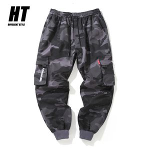Pantalons pour hommes Hip Hop Cargo Pant Mens Fashion Joggers Casual Streetwear Multi-Pocket Ribbons Military Men Harem Large Size 221202