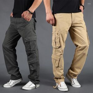 Pantalons pour hommes Hommes Cargo Combat Militaire Travail Salopette Pantalon Long Multi-Poche Baggy Casual Coton Pantalon Droit Tactique