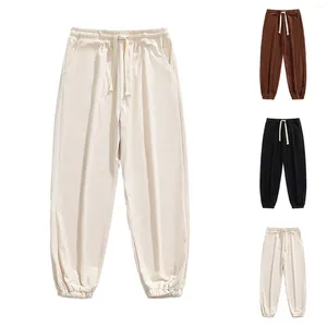 Pantalones para hombres para hombre Pana Elástica Cintura Sweetpants Vintage Flojo Slim Boys Ropa de invierno Tamaño 6 Pliegue