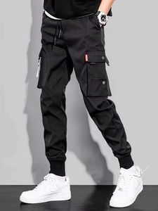 Pantalon masculin Global Mens Fashion Pin ins Super Fire Loose Black Mens Casual Pantsl2404
