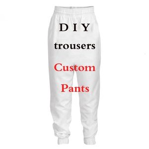 Pantalons pour hommes PLstar Cosmos 3D Print DIY Custom Design MenWomen pantalons Casual joggers Pants Drop Wholesalers For Drop Shipper 230715