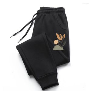 Pantalones para hombre estampado acuarela estilo planta tendencia felpa hombres pantalones hombre para hombre moda dibujos animados señoras regular femenino