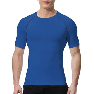 Pantalons pour hommes Printemps et été Couleur unie Chemise de compression à séchage rapide Hommes Pizza Planet Trashier Chemises Spandex T