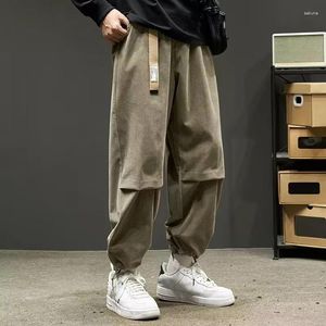 Pantalons pour hommes Printemps Automne Corduroy Pantalons de survêtement Hommes Baggy Joggers Mode Streetwear Lâche Casual Couleur Solid Harem Plus Taille