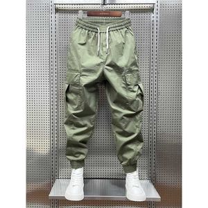 Pantalon masculin Summer mince extérieur élastique taille 2022 Ultra-Thin Goods Fashion's Mend's Reladed Casual Jand Track Automne Youth Khaki Harem Pants P230522