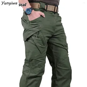 Pantalones para hombres tácticos hombres de carga al aire libre swat combate pantalones de camuflaje militares casuales múltiples bolsillo trabajo macho joggers 5xl