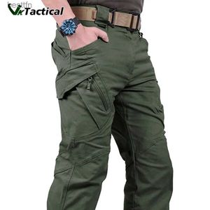 Pantalon masculin pantalon cargo tactique hommes extérieurs imperméables swat combat camouflage militaire pantalon lti de poche décontractée lti joggers 5xll231212