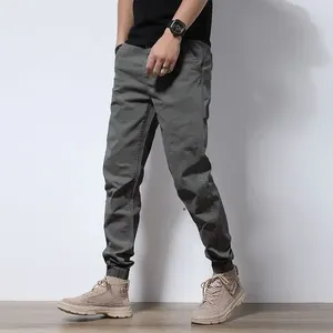 Pantalon homme pantalon homme froissé noir décontracté coupe ajustée classique tendance vente Style coréen en été Streetwear Long Harajuku