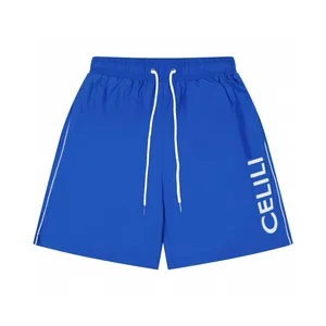 Shorts de taille plus masculine de style polaire de style polaire avec plage hors de la rue coton pur 2we2ef