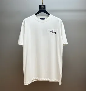 Men's Plus Tees Polos 2024SS Spring and Summer Nouveau Panneau de coton de haute qualité T-shirt Panneau de cou rond Taille: M-L-XL-XXL-XXXL Couleur: Noir blanc x33f2