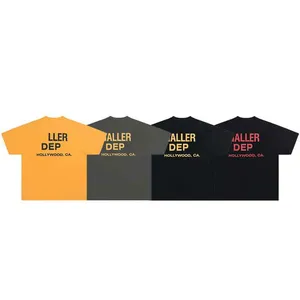T-shirts Plus pour hommes Polos Col rond brodé et imprimé style polaire vêtements d'été avec street pur coton 844F532