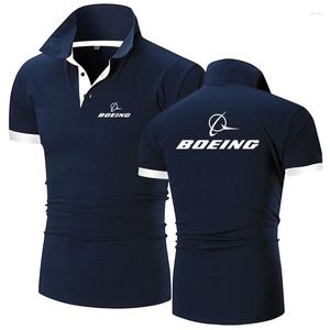 Polos pour hommes Avion 2023 Été Coton Polo à séchage rapide Business Casual Manches courtes Tops respirants confortables