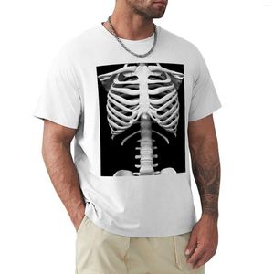 Polos pour hommes Anatomy White Bones Skeleton T-Shirt Oversized Funny T Shirt Designer Men