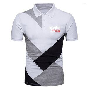 Polos para hombre Aprilia Racing RSV4 2022 verano estampado cómodo Harajuku Slim Fit Casual Tops sudaderas hombre apliques camiseta Polo camiseta