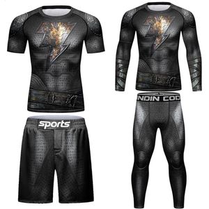 Hommes Polos Marque Hommes Compression T-shirts À Manches Longues Jogging Tees 3D Armure Fitness Collants BJJ MMA Gym Exercice Rashguard Tops 230710