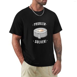 Polos pour hommes Ruban adhésif - T-shirt de résolution de problèmes Vêtements pour hommes à séchage rapide Kawaii T-shirts à manches longues pour hommes