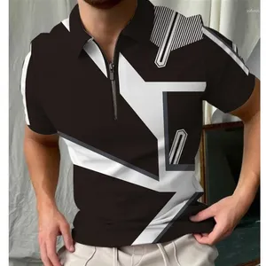Polos pour hommes Heartstopper Streetwear T-shirts Mature Social Shirt Zipple Design Polo solide hommes hauts vêtements quotidiens en plein air