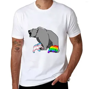 Polos pour hommes Mama/Papa Bear LGBT Pride T-Shirt pour un garçon Kawaii vêtements poids lourds douanes hommes T-shirts graphiques