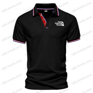 Polos pour hommes Vente chaude d'été pour hommes New Casual POLO à manches courtes Revers Slim Fit Mode Marque de haute qualité Tops T-shirt T230523