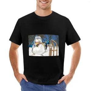 Polos para hombre Muñeco de nieve con sombrero de trineo y bufanda Camiseta de Bremen Alemania Camisetas personalizadas Camiseta gráfica Sudor para hombres
