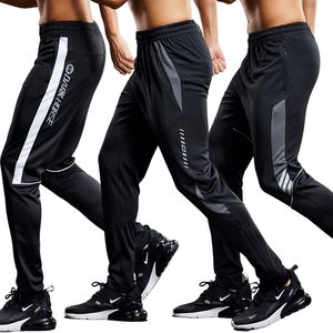 Pantalons de course pour hommes Pantalons décontractés minces à séchage rapide Sport avec poches zippées Sportswear Jogging Sportpants 220520