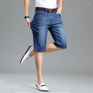 Pantalones cortos para hombres 2023 Summer Quarter Jeans Tendencia recta Moda Slim Casual 5