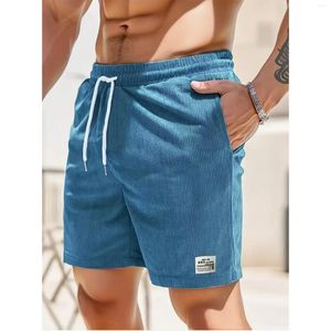 Shorts masculins 2024 Outdoor Casual for Men Color Color Slim-Fit Beach Quarter Pants Design